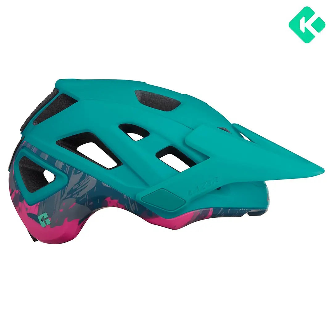 Casco bicicleta Lazer Jackal Kineticore Montaña Turquesa