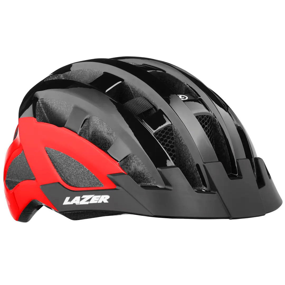 Casco bicicleta Lazer Comp Dlx Negro Rojo