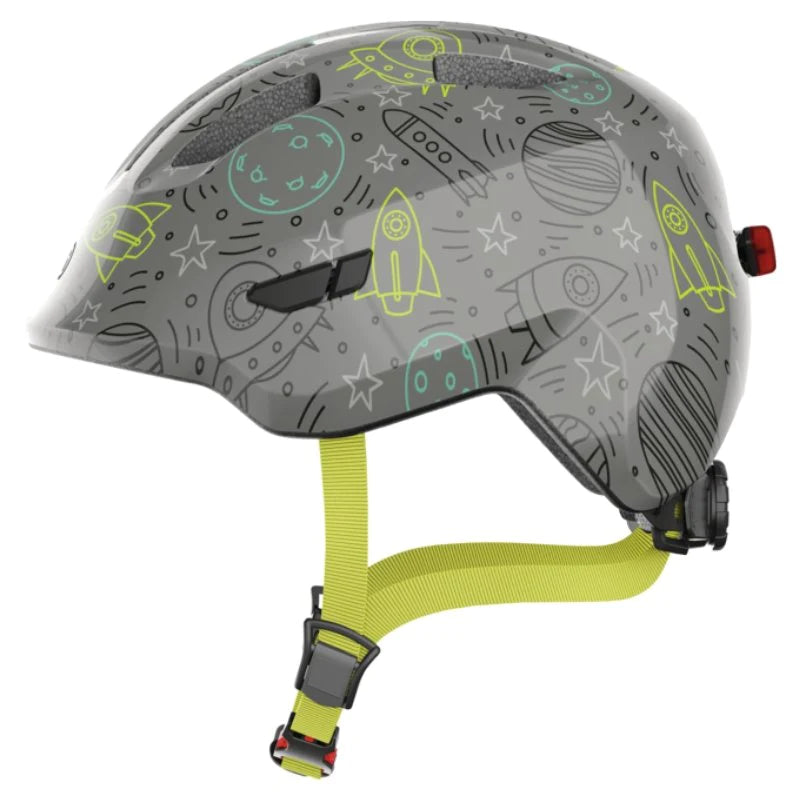 Casco Bicicleta Niño Abus SMILEY 3.0 LED Gris Espacio