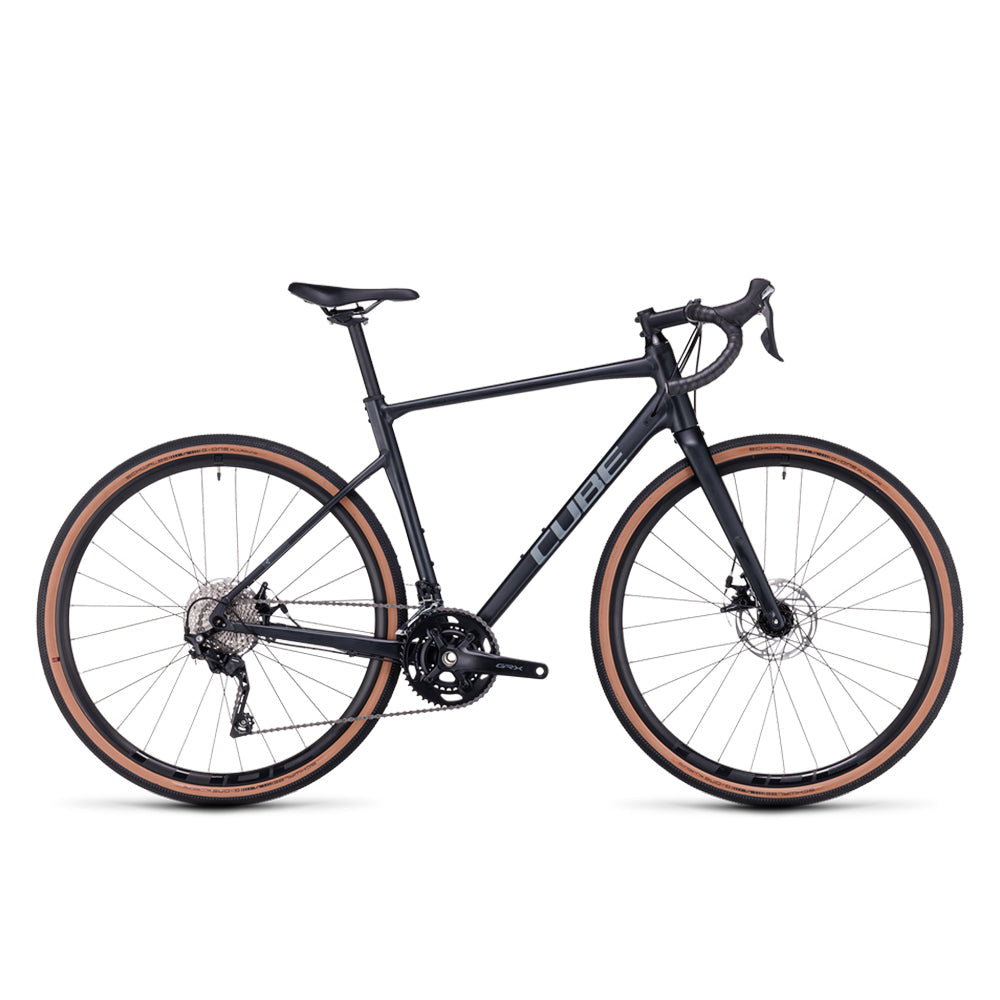 Bicicleta de gravel cube NUROAD PRO Metalblack´n´Grey