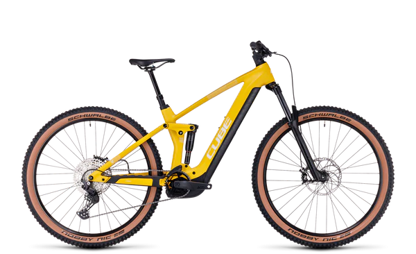Bicicleta eléctrica de montaña cube STEREO HYBRID 140 HPC PRO 750 Vivid´n´Sun