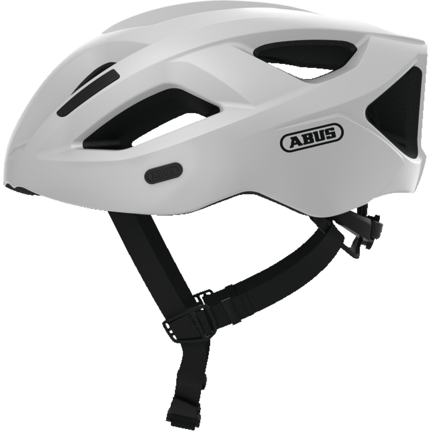 Casco bicicleta adulto Abus ADURO 2.1 blanco polar