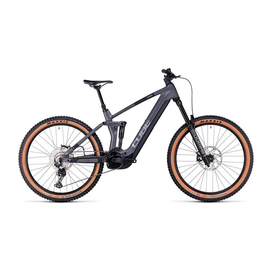 Bicicleta eléctrica cube STEREO HYBRID 160 HPC RACE 750 Grey´n´Metal