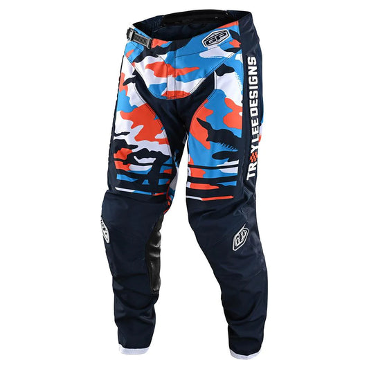 Pantalón de moto GP Formula Camo Navy/Orange Troy Lee Designs