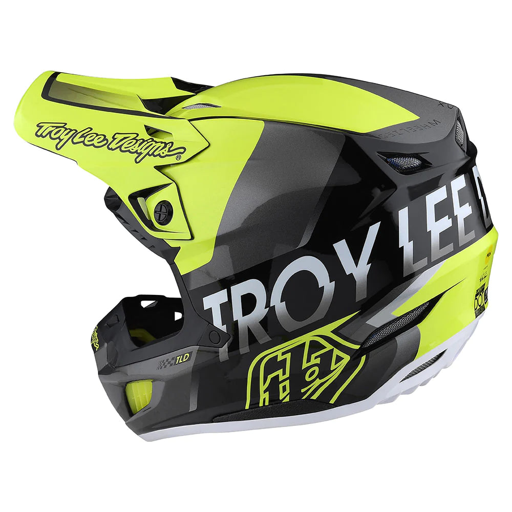 Casco de Moto SE5 Composite Qualifier GloYellow/Black Troy Lee Designs