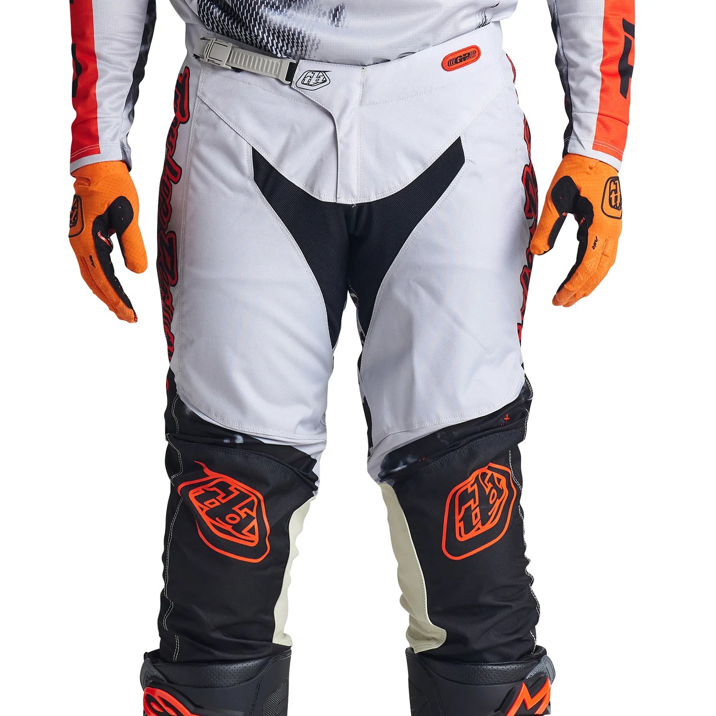 Pantalón de moto GP Astro Light Gray/Orange Troy Lee Designs