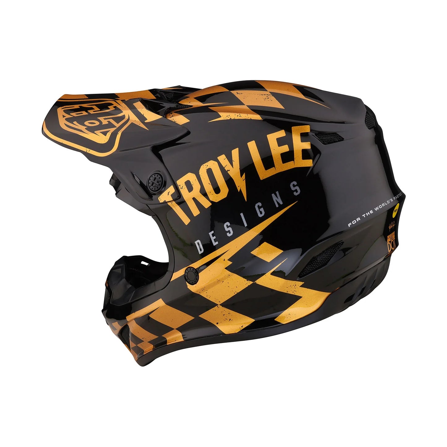 Casco de Moto SE4 Polyacrylite Youth Race Shop Black Troy Lee Designs