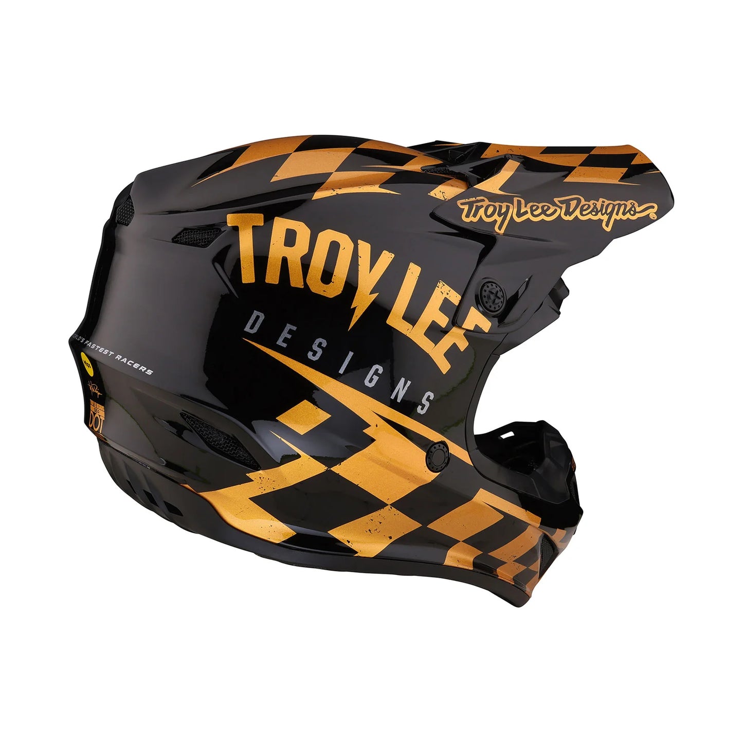 Casco de Moto SE4 Polyacrylite Youth Race Shop Black Troy Lee Designs