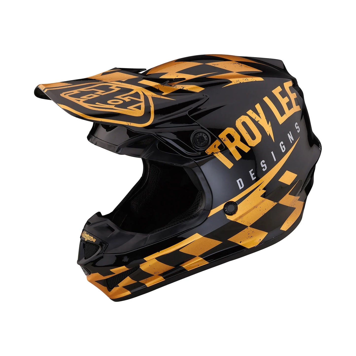 Casco de Moto SE4 Polyacrylite Youth Race Shop Black Troy Lee Designs