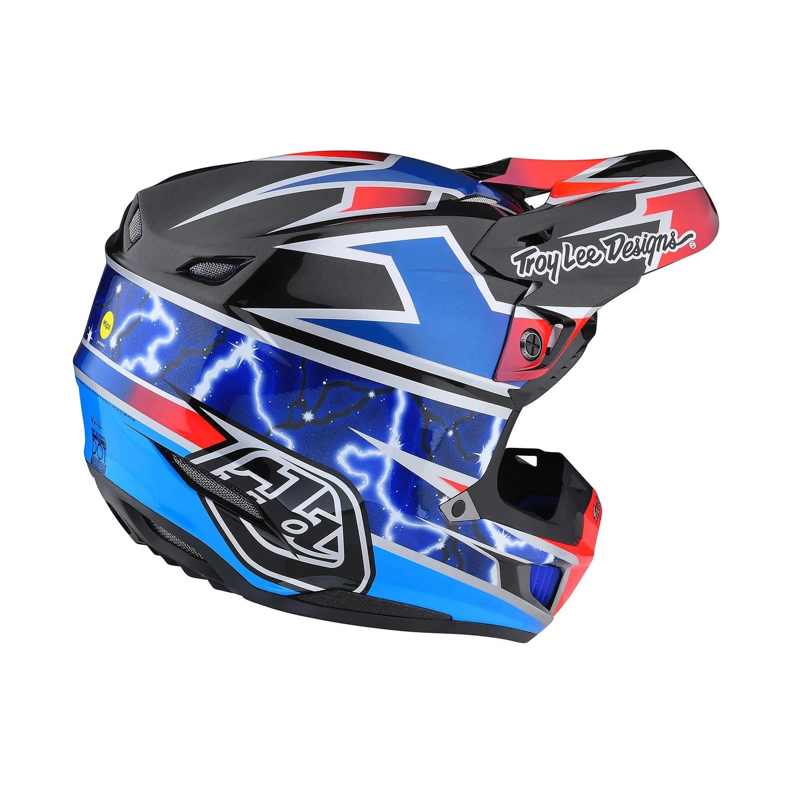 Casco de Moto SE5 Composite Lightning Blue Troy Lee Designs