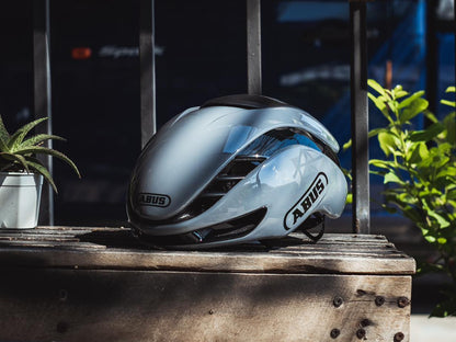 Casco de bicicleta Abus GAMECHANGER 2.0 Plata Brillante