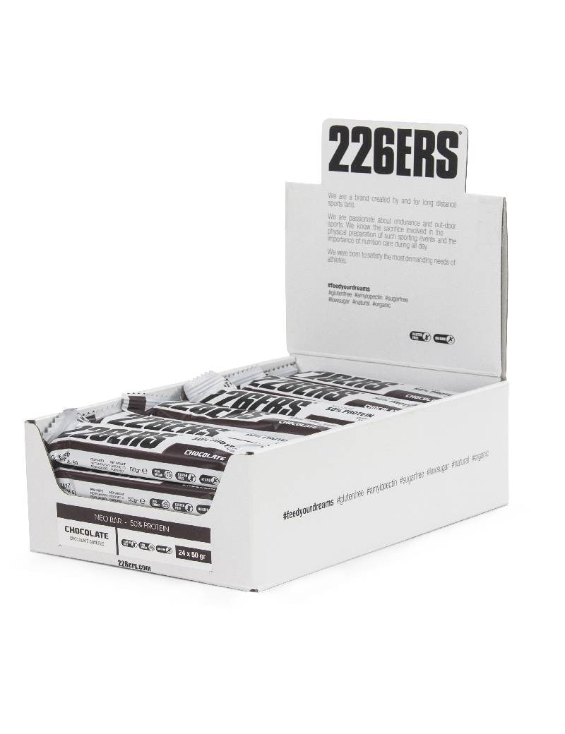 CAJA BARRITAS NEO BAR - 45% PROTEÍNAS CHOCOLATE 50gr - 24 UNI - 226ERS