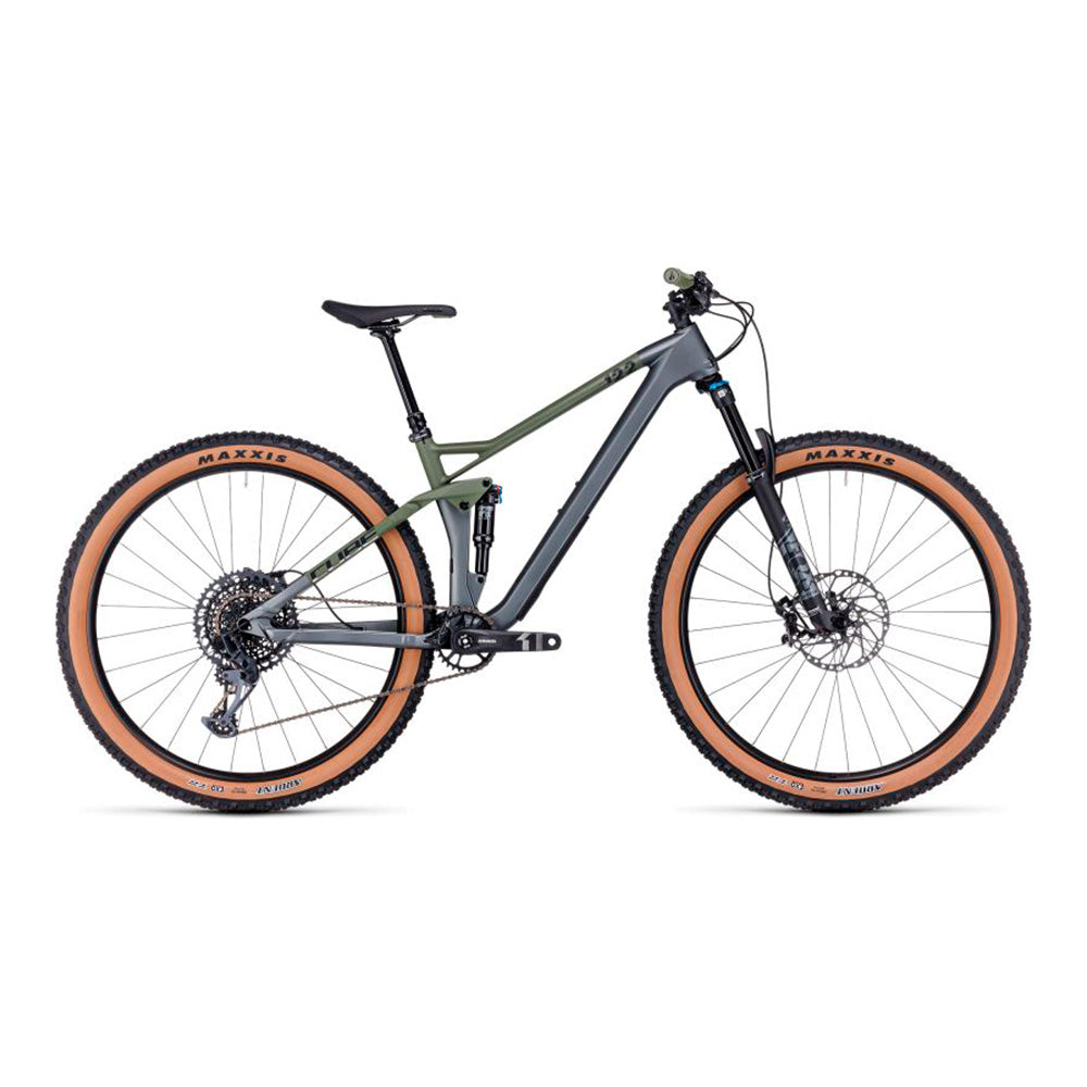 Bicicleta de montaña cube STEREO ONE 22 HPC TM Flashgrey'n'Olive